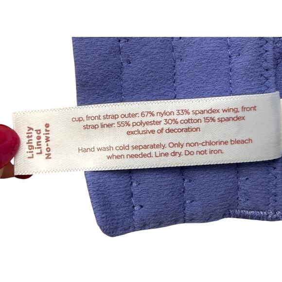 Lane Bryant Cacique Bra 48B Cotton Collection Lightly Lined No Wire Lavender - Picture 8 of 9